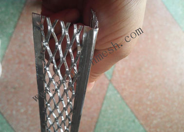 32mm Diamond Wing Aluminium Angle Bead , Drywall Corner Bead Silver Color